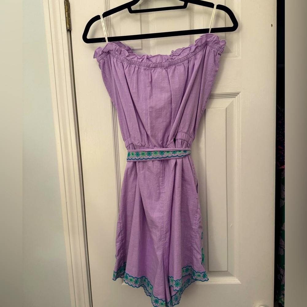 NWT Lilly Pulitzer Jene  Romper Purple Iris - Picture 4 of 6